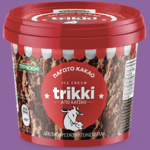 Παγωτό με γεύση κακάο ΤΡΙΚΚΗ 520ml, 155ml